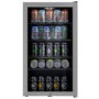 Refurbished electriQ eiQLDFSSve 98 Litre Drinks Fridge Stainless Steel