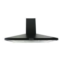 GRADE A3 - electriQ 90cm Traditional Chimney Cooker Hood in Black - 5 Year warranty