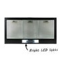 GRADE A3 - electriQ 90cm Traditional Chimney Cooker Hood in Black - 5 Year warranty