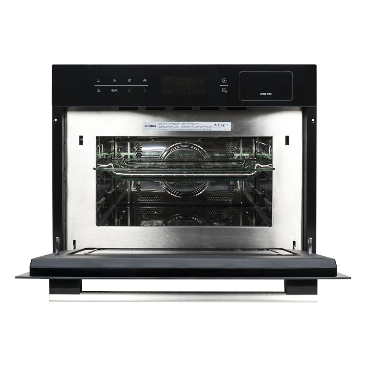 GRADE A2 - electriQ Built-in 34 litre Combination Steam Microwave Oven with onsite warranty