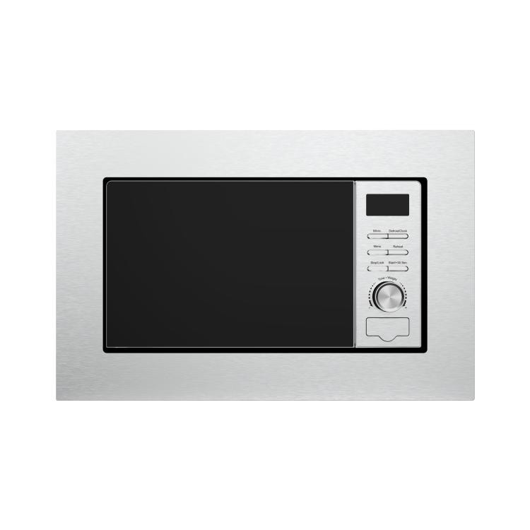GRADE A2 - electriQ 20L 800W Built In Microwave - Stainless Steel