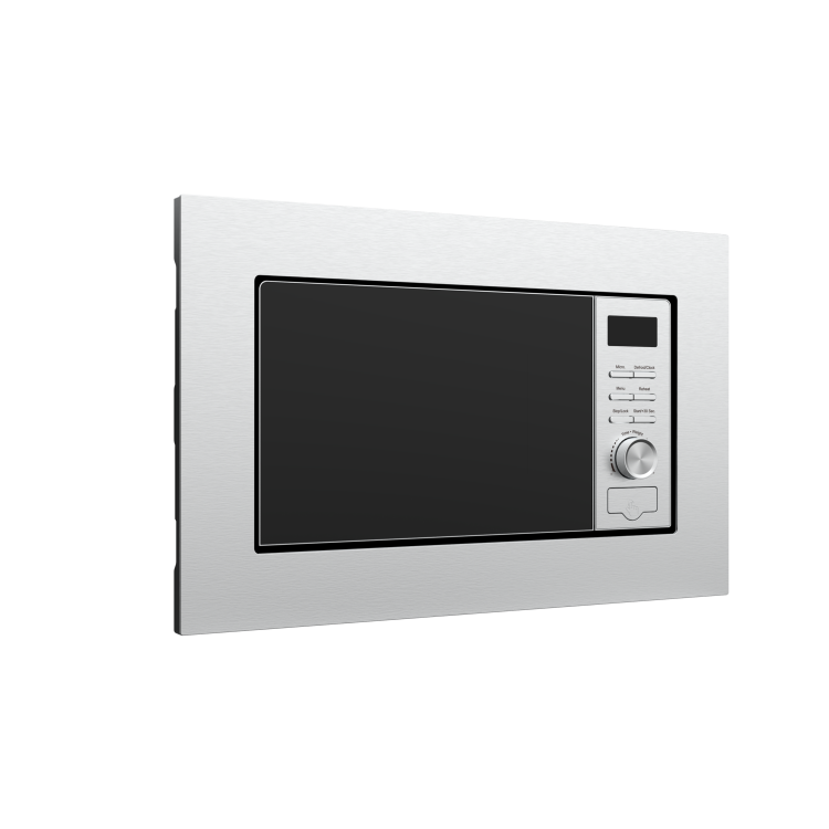 GRADE A2 - electriQ 20L 800W Built In Microwave - Stainless Steel