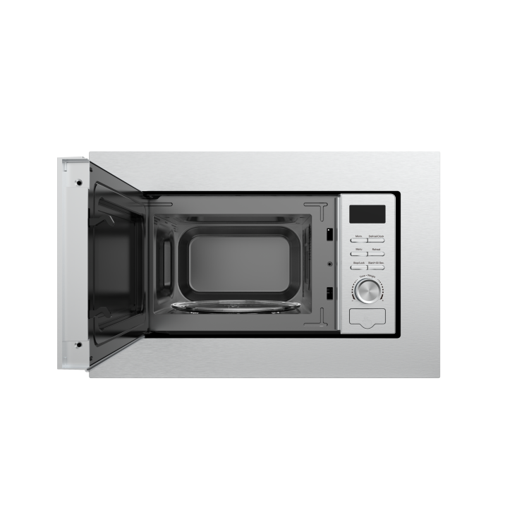 GRADE A2 - electriQ 20L 800W Built In Microwave - Stainless Steel