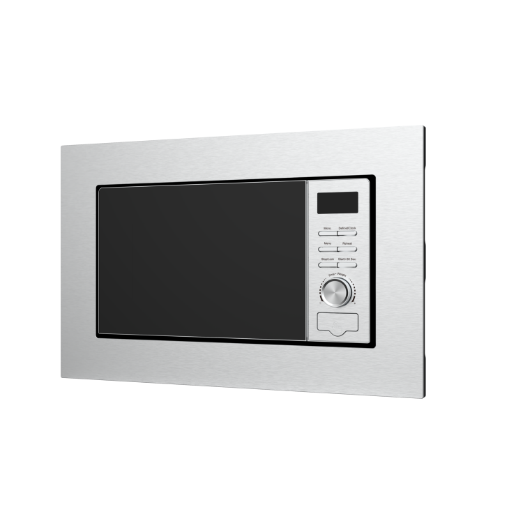 GRADE A2 - electriQ 20L 800W Built In Microwave - Stainless Steel