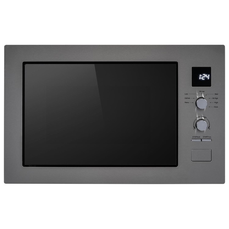 electriQ Built-In Microwave - Dark Inox