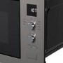 electriQ Built-In Microwave - Dark Inox