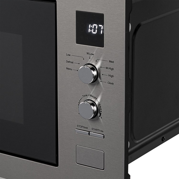 electriQ Built-In Microwave - Dark Inox