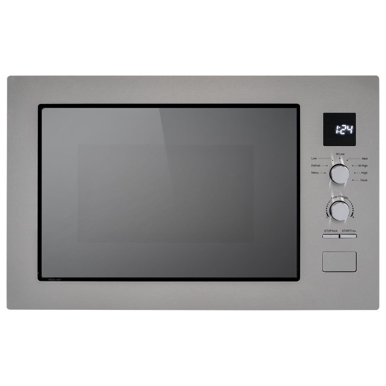 electriQ Built-In Microwave - Stainless Steel with Mirror Door