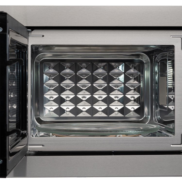 electriQ Built-In Microwave - Stainless Steel with Mirror Door