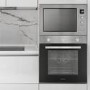 Refurbished electriQ eiQMOBISOLO25MD Built In 25L 900W Microwave Stainless Steel with Mirror Door