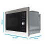 Refurbished electriQ eiQMOBISOLO25 Built In 25L 900W Microwave Stainless Steel