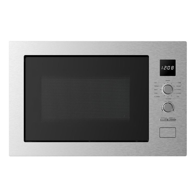 electriQ 25L Built-in Combi Microwave Oven with Grill - Stainless Steel