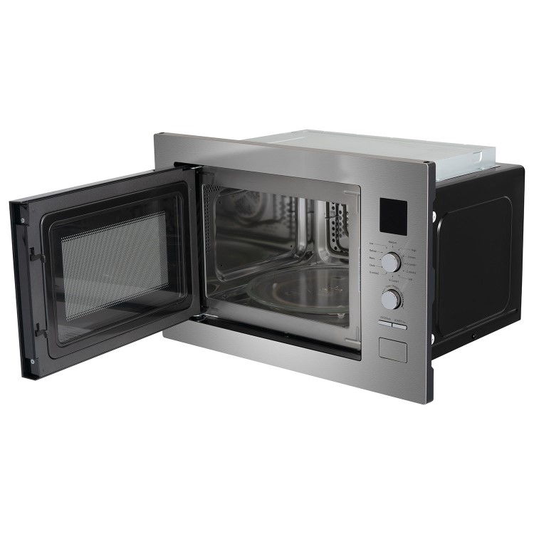electriQ 25L Built-in Combi Microwave Oven with Grill - Stainless Steel