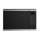 eiQMOGBI25SS electriQ 25L Built-In Microwave with Grill - Black Glass and Stainless Steel