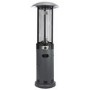 Refurbished electriQ Outdoor Freestanding Gas Patio Heater in Grey with Free Cover 