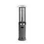 Refurbished electriQ Outdoor Freestanding Gas Patio Heater in Grey with Free Cover 