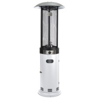 Refurbished electriQ eiQODGRWH Outdoor Freestanding Gas Patio Heater White
