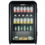 Refurbished electriQ eiQRETRO115DFBLK 115 Litre Retro Drinks Fridge Black