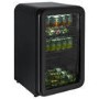 Refurbished electriQ eiQRETRO115DFBLK 115 Litre Retro Drinks Fridge Black