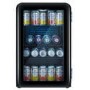 electriQ 70 Litre Retro Drinks Fridge - Glossy Black