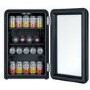 electriQ 70 Litre Retro Drinks Fridge - Glossy Black