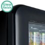 electriQ 70 Litre Retro Drinks Fridge - Glossy Black