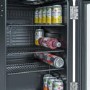 electriQ 70 Litre Retro Drinks Fridge - Glossy Black