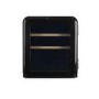 electriQ 48 Litre Retro Drinks Fridge - Glossy Black