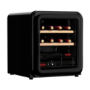 electriQ 48 Litre Retro Drinks Fridge - Glossy Black