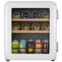 Refurbished electriQ eiQRETROTTDFWHT 48 Litre Retro Drinks Fridge White
