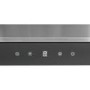 GRADE A1 - electriQ 100cm Slimline Box Touch Control Chimney Cooker Hood - Black Glass Front- 5 Year warranty