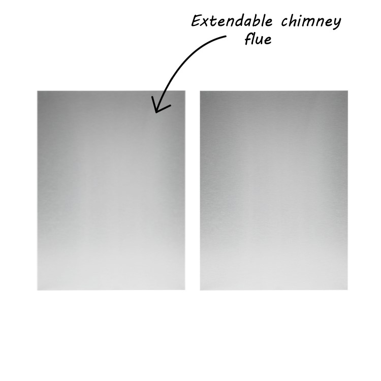 GRADE A1 - electriQ 100cm Slimline Box Touch Control Chimney Cooker Hood - Black Glass Front- 5 Year warranty