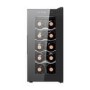 electriQ 10 Bottle Thermoelectric Freestanding Wine Cooler - Black