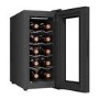 electriQ 10 Bottle Thermoelectric Freestanding Wine Cooler - Black