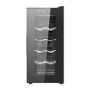electriQ 10 Bottle Thermoelectric Freestanding Wine Cooler - Black