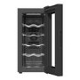 electriQ 10 Bottle Thermoelectric Freestanding Wine Cooler - Black