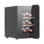 electriQ 6 Bottle Thermoelectric Freestanding Wine Cooler - Black