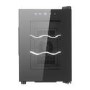 electriQ 6 Bottle Thermoelectric Freestanding Wine Cooler - Black