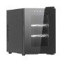 electriQ 6 Bottle Thermoelectric Freestanding Wine Cooler - Black