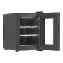 electriQ 6 Bottle Thermoelectric Freestanding Wine Cooler - Black