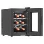 electriQ 6 Bottle Thermoelectric Wine Cooler - Compact Countertop Mini Wine Fridge