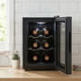 electriQ 6 Bottle Thermoelectric Wine Cooler - Compact Countertop Mini Wine Fridge