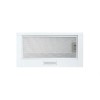 electriQ 60cm Telescopic Canopy Cooker Hood with LED lights - White