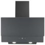 electriQ 60cm Angled Hood with Touch Control - Slate Grey