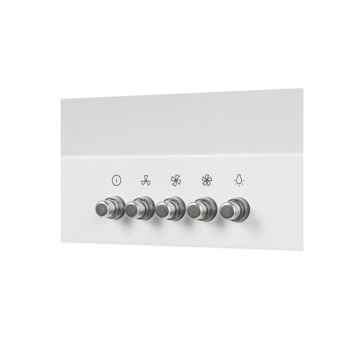electriQ 60cm Visor Cooker Hood - White