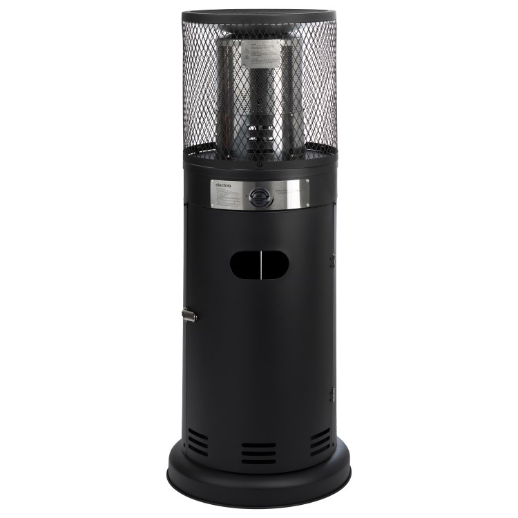 Refurbished electriQ eiQTTGBL Outdoor Gas Table Top Bullet Heater in Black