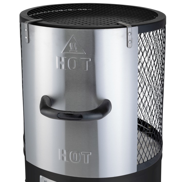 Refurbished electriQ eiQTTGBL Outdoor Gas Table Top Bullet Heater in Black