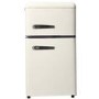 electriQ 80 Litre 70/30 Retro Freestanding Fridge Freezer – Cream