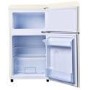 electriQ 80 Litre 70/30 Retro Freestanding Fridge Freezer – Cream