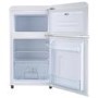 electriQ 80 Litre 70/30 Retro Freestanding Fridge Freezer - White